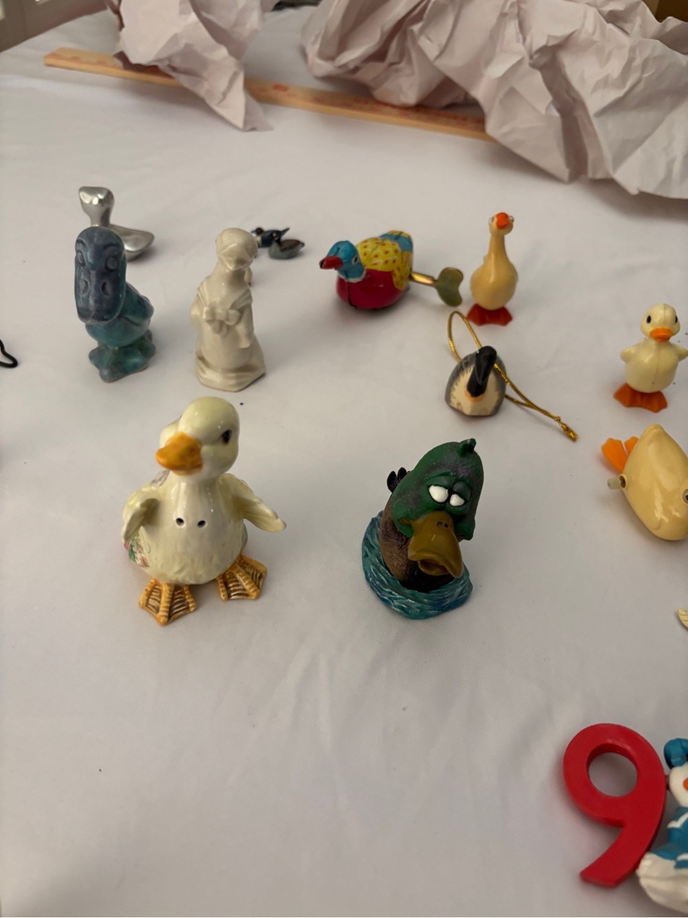 Vintage Duck Collection Wind Up Toys Wood Fitz and Floyd Daisy & Donald